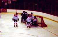 Paul Costello scoring the goal